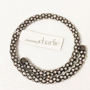 CHARMING CHARLIE Fashion Jewelry  Wrap Around Bracelet with Rhinestones NWT